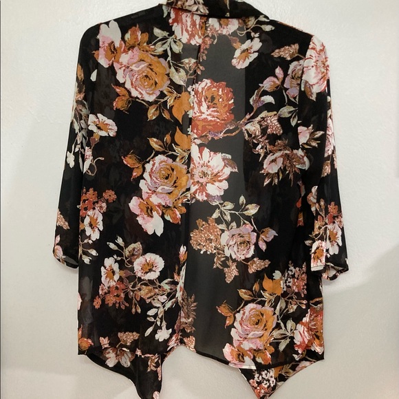 Xhilaration Kimono/Coverup Short Sleeve Size Large - Picture 3 of 11